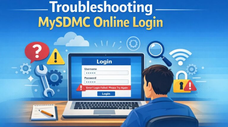 Troubleshooting MySDMC Online Login.