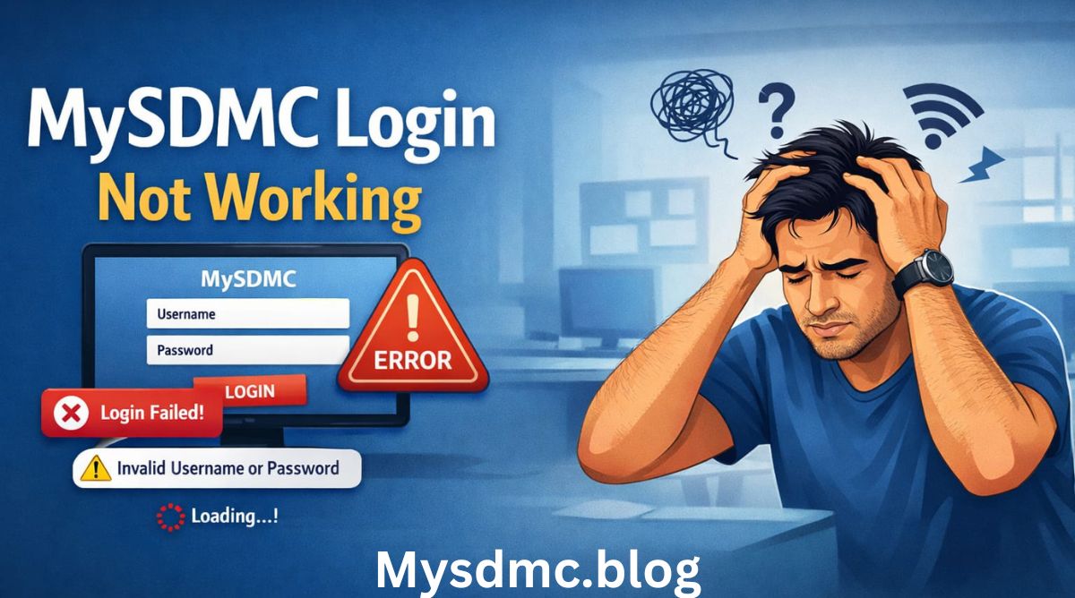 MySDMC Login Not Working